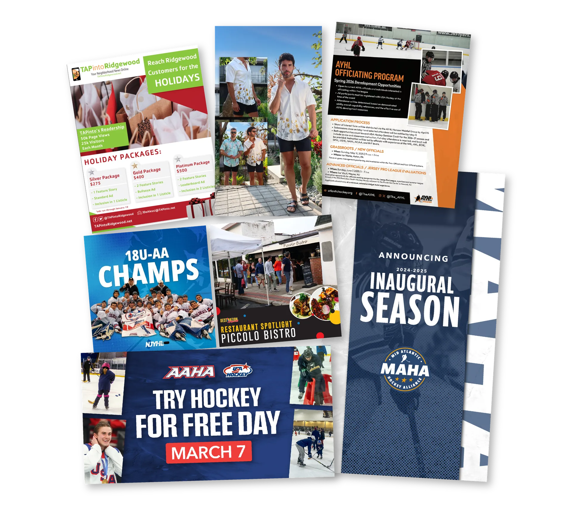 Graphic Design — magazine and print collage