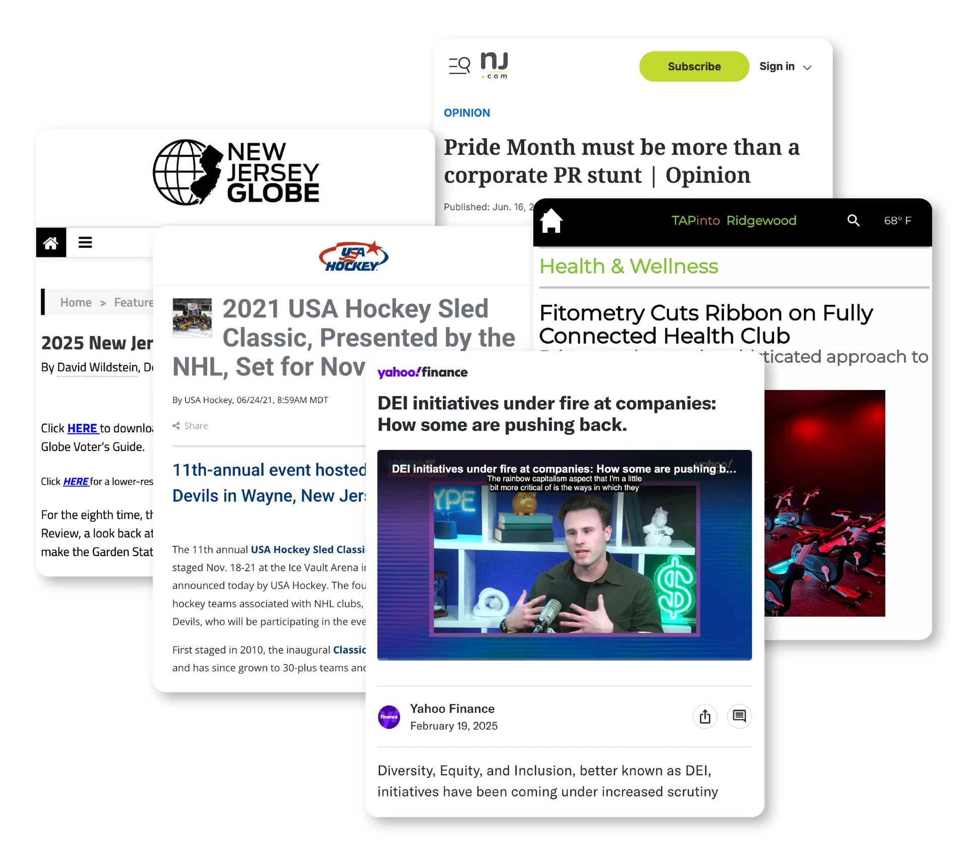 PR Management — press and media mockups