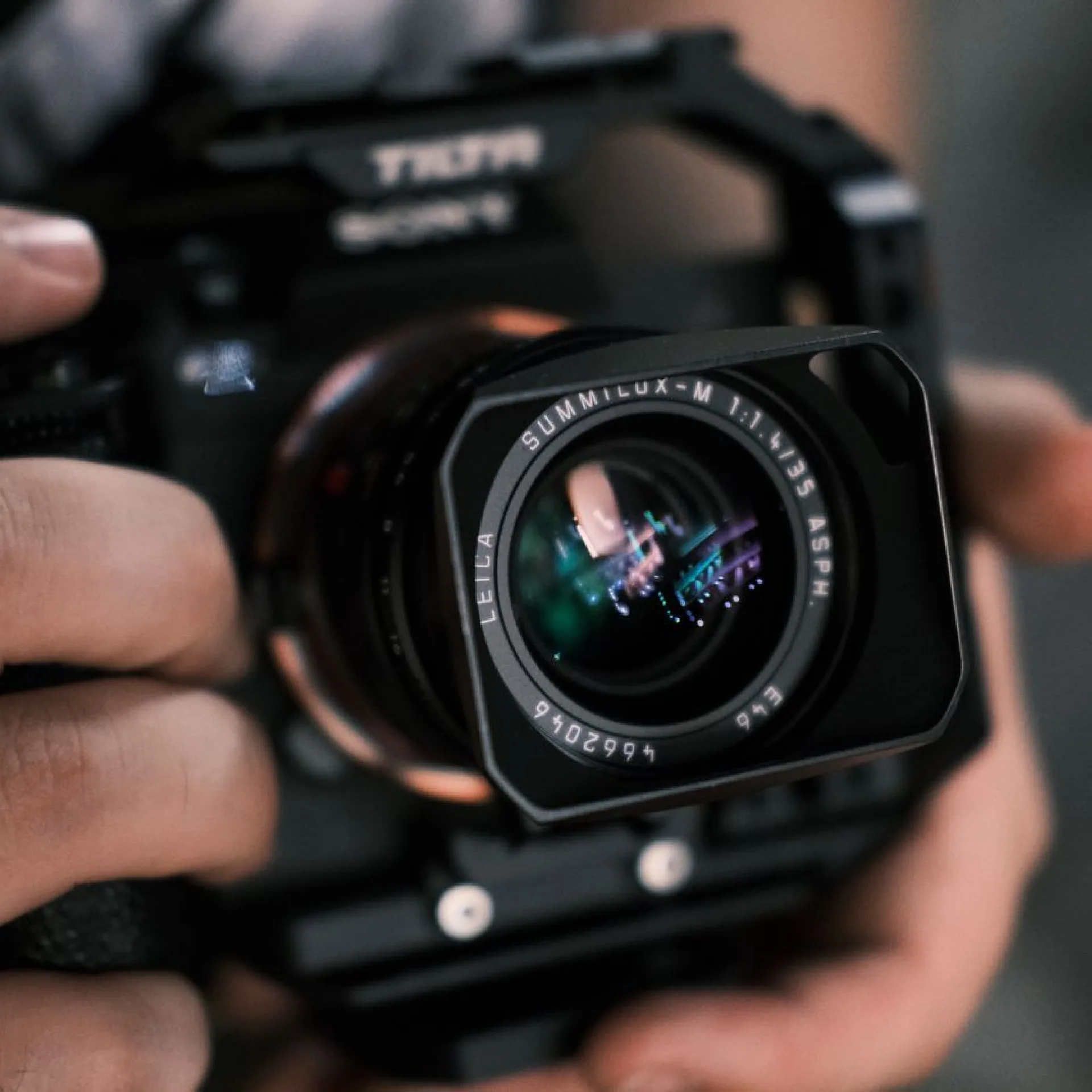 Close-up of camera lens — Local Impact Pro